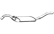 Zadní tlumič výfuku WALKER 16062