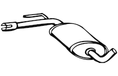 Střední tlumič výfuku WALKER 16082