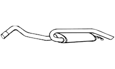 Zadní tlumič výfuku WALKER 16134