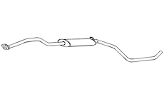 Střední tlumič výfuku WALKER 16142