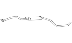 Střední tlumič výfuku WALKER 16146