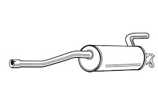 Zadní tlumič výfuku WALKER 16256