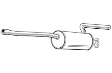 Zadní tlumič výfuku WALKER 16265