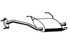 Zadní tlumič výfuku WALKER 16554