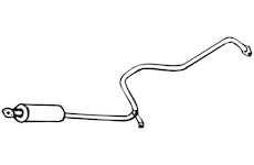 Střední tlumič výfuku WALKER 16589