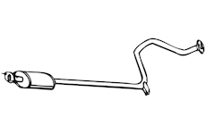 Střední tlumič výfuku WALKER 16601