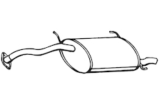 Zadní tlumič výfuku WALKER 16602