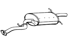 Zadní tlumič výfuku WALKER 16658