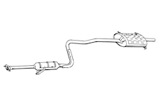 Zadní tlumič výfuku WALKER 16666