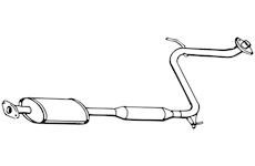 Střední tlumič výfuku WALKER 16739