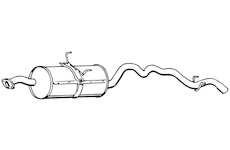 Střední tlumič výfuku WALKER 16759