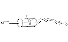 Střední tlumič výfuku WALKER 16761