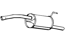 Zadní tlumič výfuku WALKER 16790