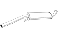 Střední tlumič výfuku WALKER 16875