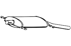 Zadní tlumič výfuku WALKER 17018