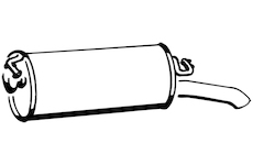 Zadní tlumič výfuku WALKER 17141