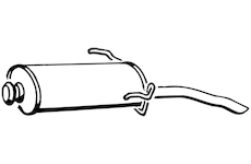 Zadní tlumič výfuku WALKER 17182