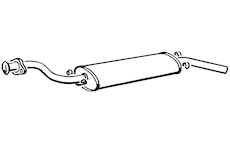 Zadní tlumič výfuku WALKER 17234