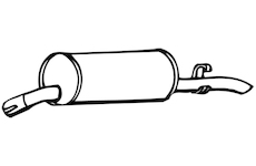 Zadní tlumič výfuku WALKER 17366