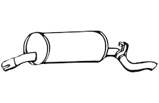 Zadní tlumič výfuku WALKER 17367