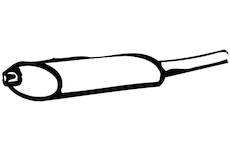 Zadní tlumič výfuku WALKER 17471