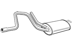 Střední tlumič výfuku WALKER 17562