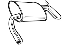 Zadní tlumič výfuku WALKER 17563