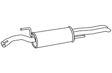 Zadní tlumič výfuku WALKER 17586