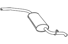 Zadní tlumič výfuku WALKER 17591