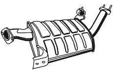 Střední tlumič výfuku WALKER 17641