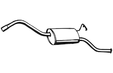 Zadní tlumič výfuku WALKER 17703