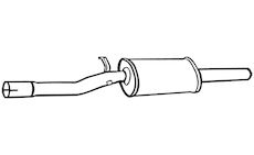 Střední tlumič výfuku WALKER 17751