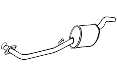 Střední tlumič výfuku WALKER 17801