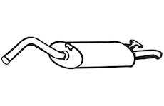 Zadní tlumič výfuku WALKER 17870