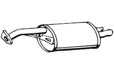 Zadní tlumič výfuku WALKER 17891