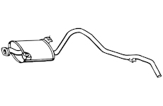 Zadní tlumič výfuku WALKER 17962