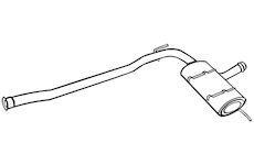 Střední tlumič výfuku WALKER 18077