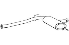 Střední tlumič výfuku WALKER 18084