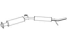 Zadní tlumič výfuku WALKER 18102