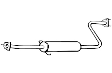 Střední tlumič výfuku WALKER 18131