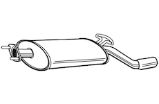 Zadní tlumič výfuku WALKER 18149