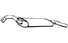 Zadní tlumič výfuku WALKER 18186