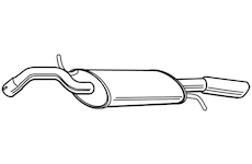 Zadní tlumič výfuku WALKER 18200