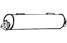 Střední tlumič výfuku WALKER 18218