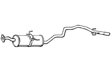Střední tlumič výfuku WALKER 18231