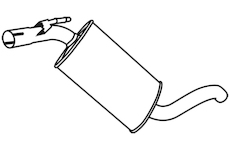 Střední tlumič výfuku WALKER 18504