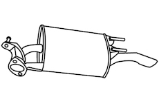 Zadní tlumič výfuku WALKER 18569