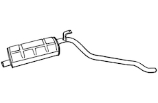 Zadní tlumič výfuku WALKER 18629