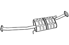 Střední tlumič výfuku WALKER 18644