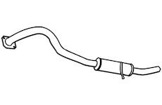 Zadní tlumič výfuku WALKER 18647